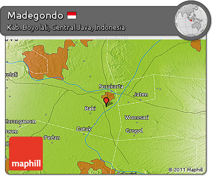 Physical 3D Map of Madegondo