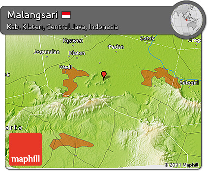 Physical 3D Map of Malangsari