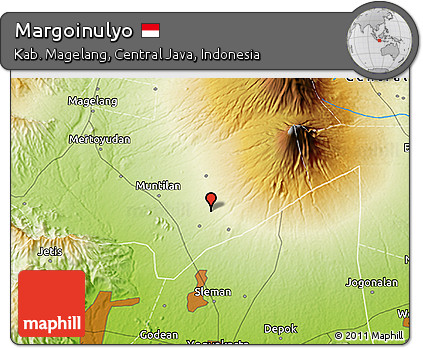 Physical 3D Map of Margoinulyo