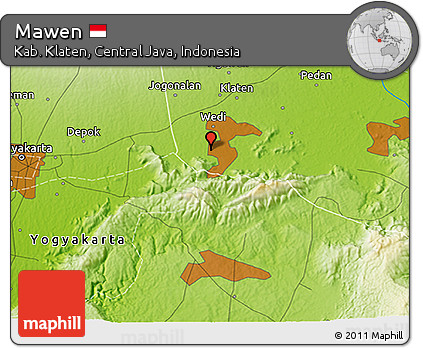 Physical 3D Map of Mawen