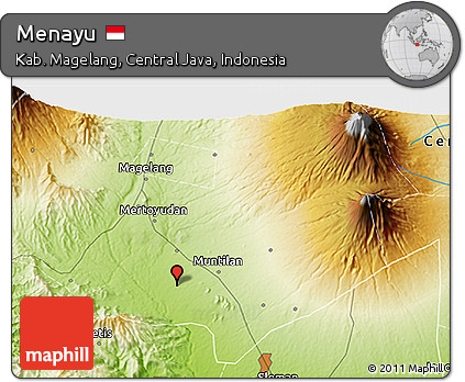 Physical 3D Map of Menayu