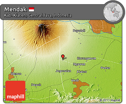 Physical 3D Map of Mendak