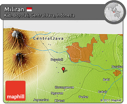 Physical 3D Map of Miliran