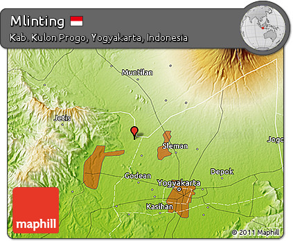 Physical 3D Map of Mlinting