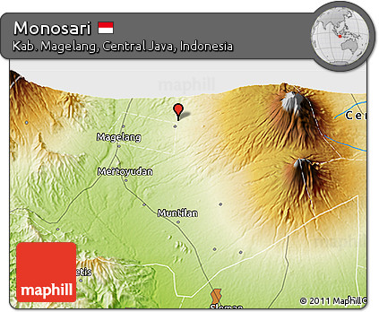 Physical 3D Map of Monosari