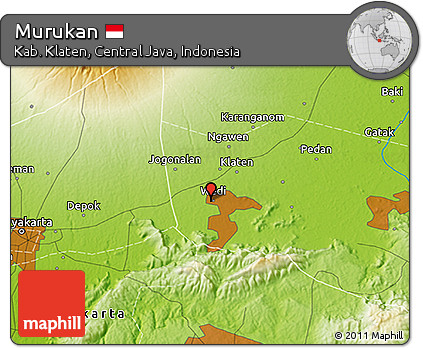 Physical 3D Map of Murukan