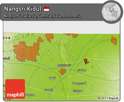 Physical 3D Map of Nangsri Kidul