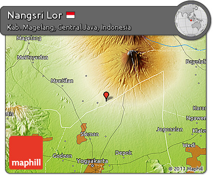 Physical 3D Map of Nangsri Lor