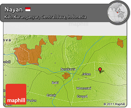 Physical 3D Map of Nayan