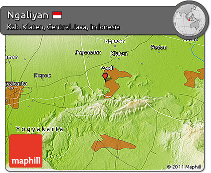 Physical 3D Map of Ngaliyan