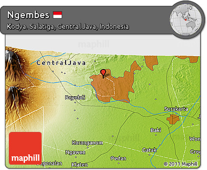 Physical 3D Map of Ngembes