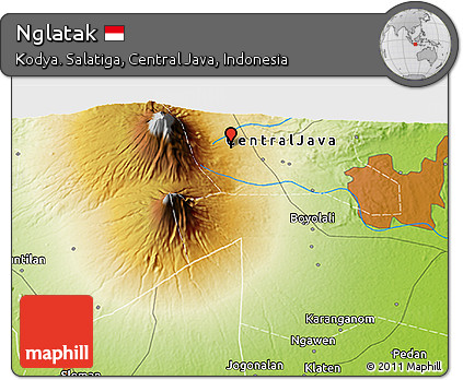 Physical 3D Map of Nglatak