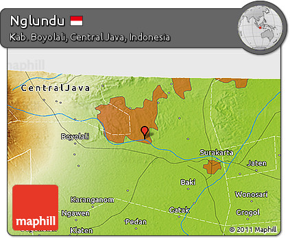Physical 3D Map of Nglundu