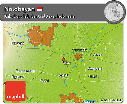 Physical 3D Map of Nolobayan