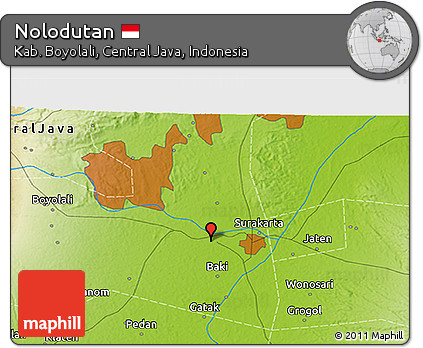 Physical 3D Map of Nolodutan