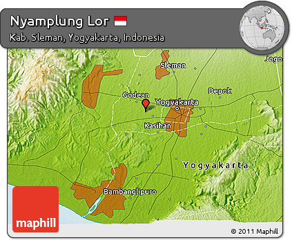 Physical 3D Map of Nyamplung Lor