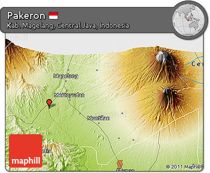 Physical 3D Map of Pakeron