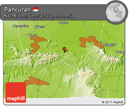 Physical 3D Map of Pancuran
