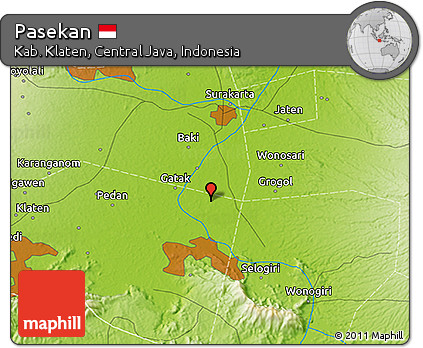 Physical 3D Map of Pasekan