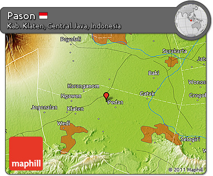 Physical 3D Map of Pason