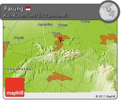 Physical 3D Map of Pasung
