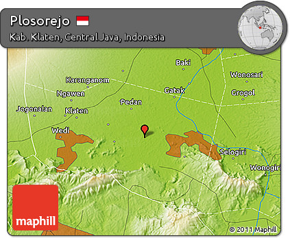 Physical 3D Map of Plosorejo