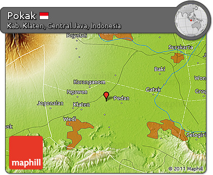 Physical 3D Map of Pokak