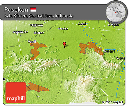 Physical 3D Map of Posakan
