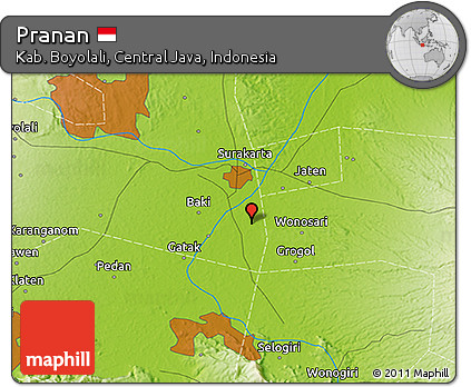 Physical 3D Map of Pranan