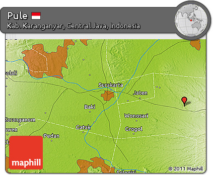 Physical 3D Map of Pule