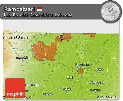 Physical 3D Map of Rambatsari
