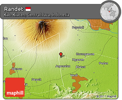 Physical 3D Map of Randet