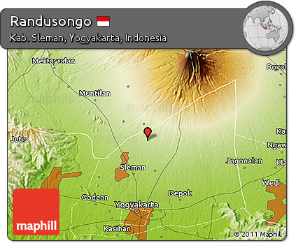 Physical 3D Map of Randusongo