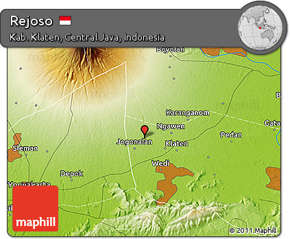 Physical 3D Map of Rejoso