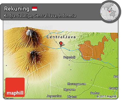 Physical 3D Map of Rekuning