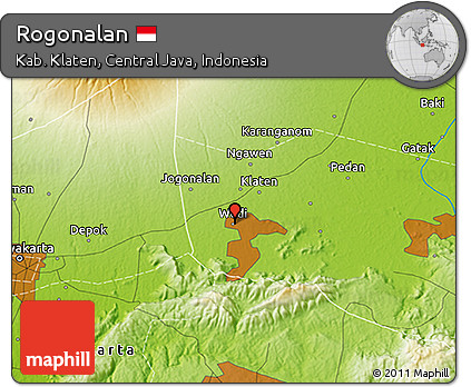Physical 3D Map of Rogonalan