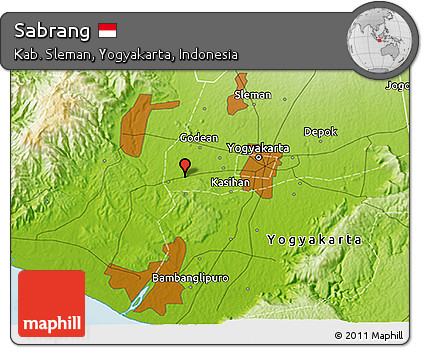 Physical 3D Map of Sabrang