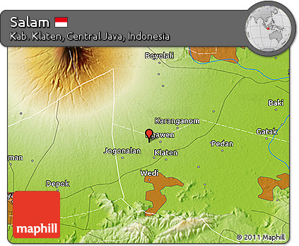 Physical 3D Map of Salam