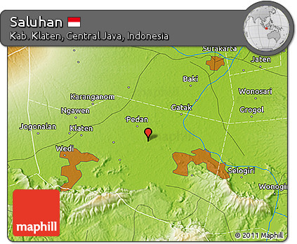 Physical 3D Map of Saluhan