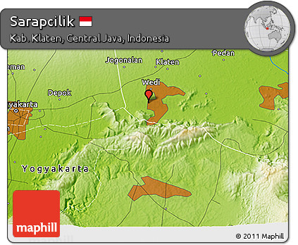 Physical 3D Map of Sarapcilik