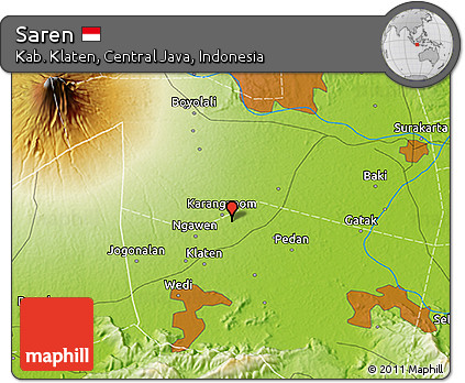 Physical 3D Map of Saren