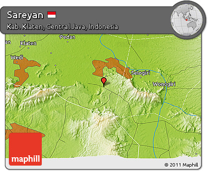 Physical 3D Map of Sareyan