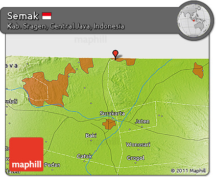 Physical 3D Map of Semak