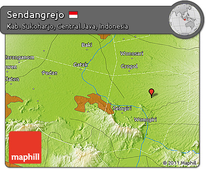 Physical 3D Map of Sendangrejo