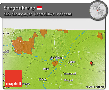 Physical 3D Map of Sengonkerep