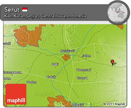 Physical 3D Map of Serut