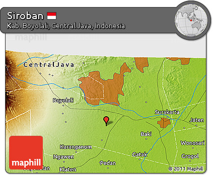 Physical 3D Map of Siroban