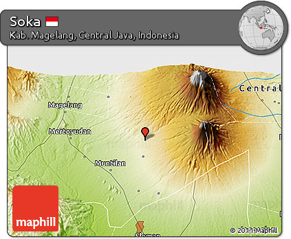 Physical 3D Map of Soka