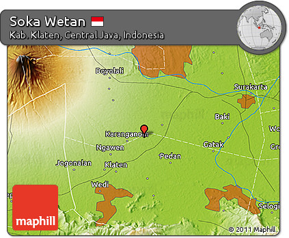 Physical 3D Map of Soka Wetan