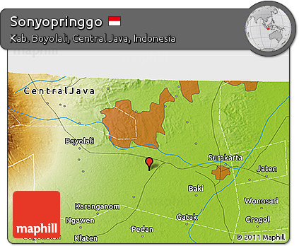 Physical 3D Map of Sonyopringgo